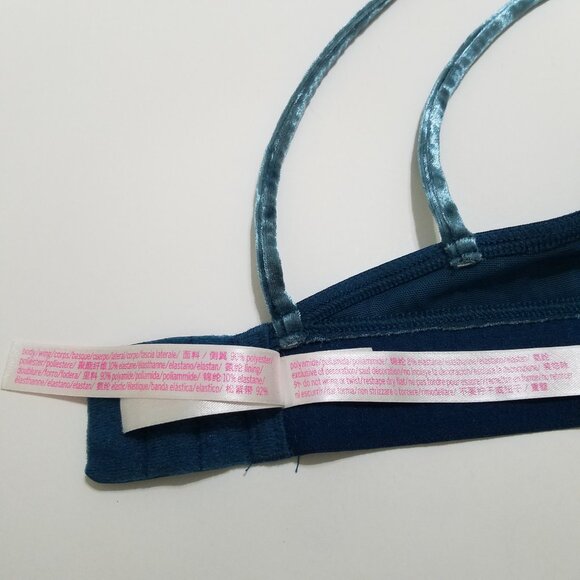 PINK Victoria's Secret Velour Unlined Bra Size S - Picture 8 of 8